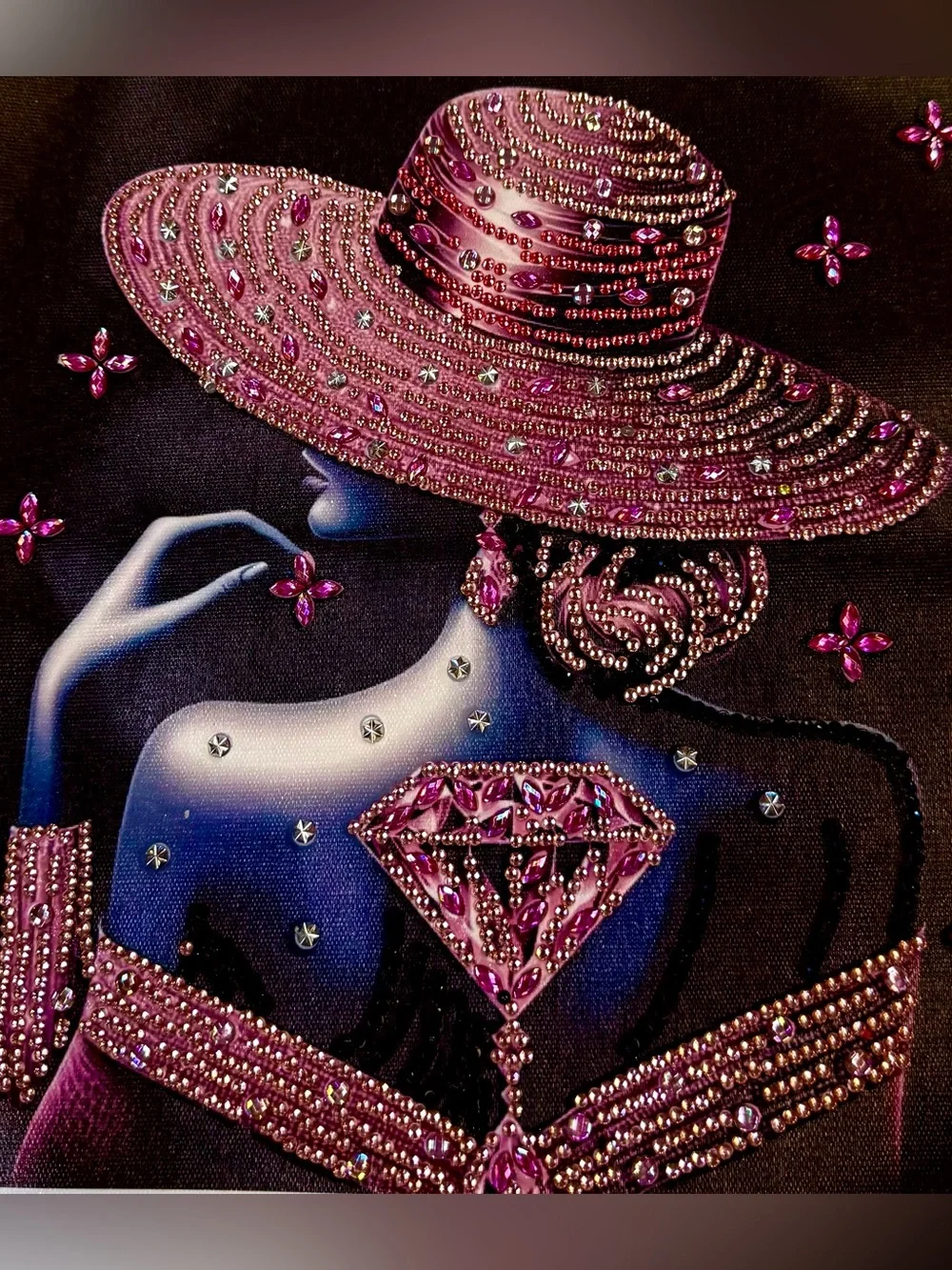 Handmade Rhinestones-Embellished wall Decor  Glam Art • See The Collection